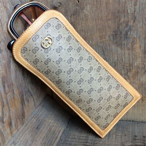 gucci leather eyeglass case|Gucci sunglass cases for sale.